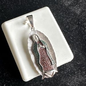 Italian silver medal of the Virgin Mary